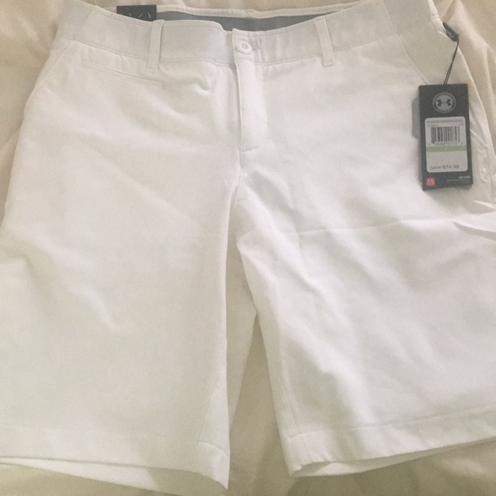 Under Armour White Dress Shorts